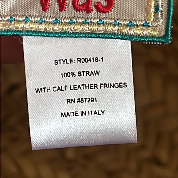 Johnny Was Basket bag with suede fringe - Picture 9 of 9